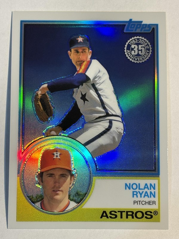 2018 Topps 35th Anniversary #61 Nolan Ryan Silver Pack Refractor
