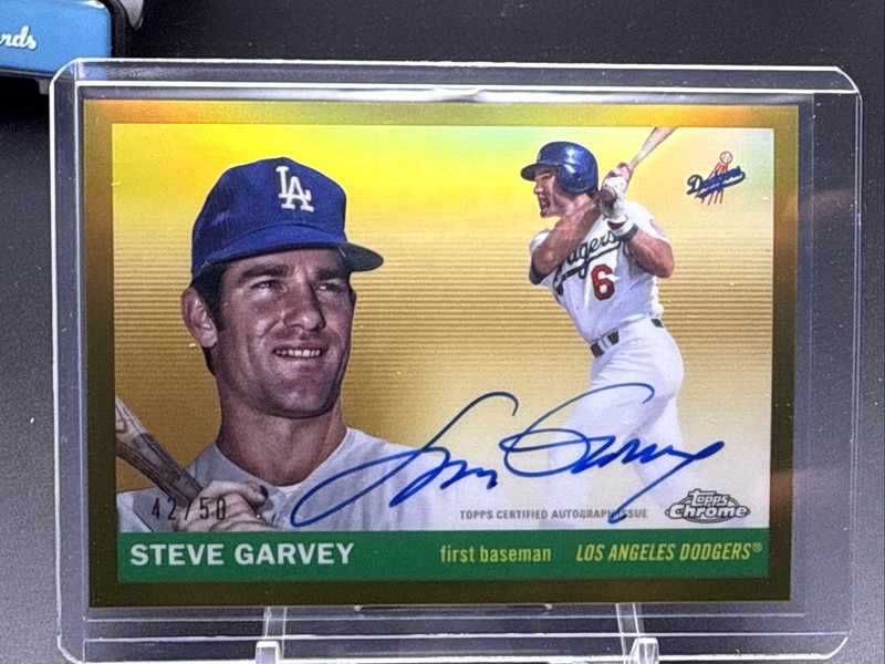 STEVE GARVEY True Gold /50 AUTO Dodgers – 2025 Topps Chrome Platinum