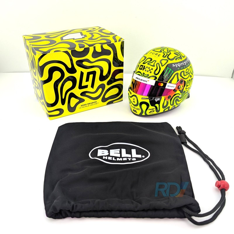 2025 Lando Norris McLaren Mini Helmet - 1:2 Scale Bell F1 Helmet - Model 4100416 gallery