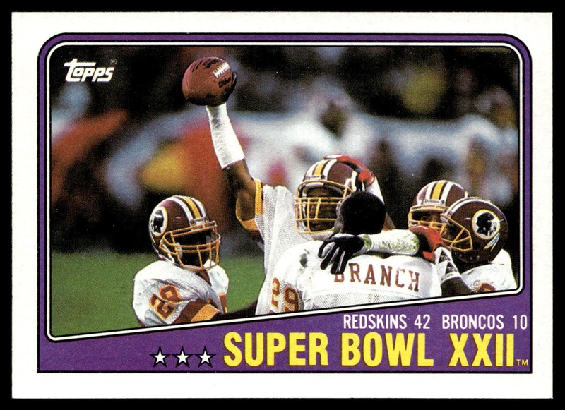 1988 Topps Super Bowl XXII #1