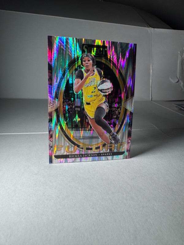 2025 WNBA Panini Select Rickea Jackson Flash Prizm Future #15 Los Angeles Sparks gallery