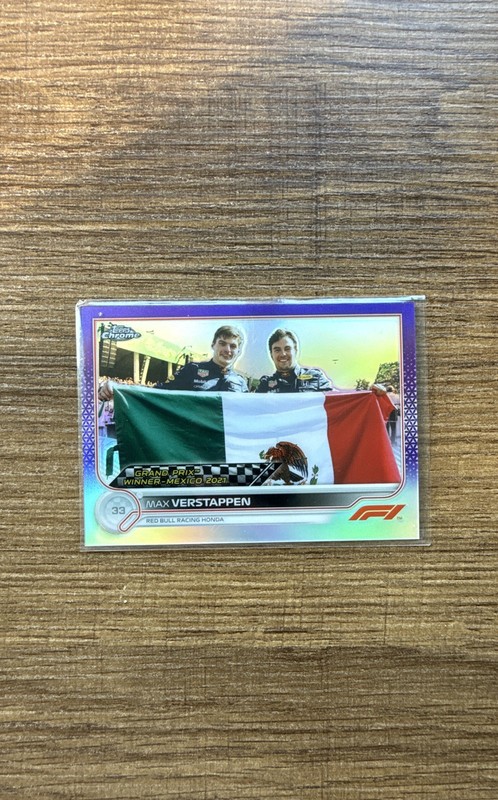 2022 Topps Chrome Formula 1 – Max Verstappen #168 Purple Refractor /399