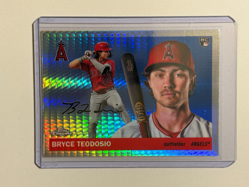 Bryce Teodosio 2025 Topps Chrome Platinum RC 🔥 Prism Refractor Angels