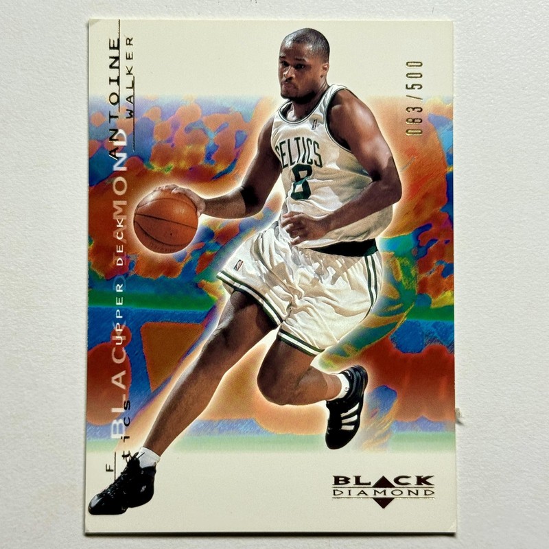 2000-01 Upper Deck Black Diamond #5 Antoine Walker Gold #/500 Celtics