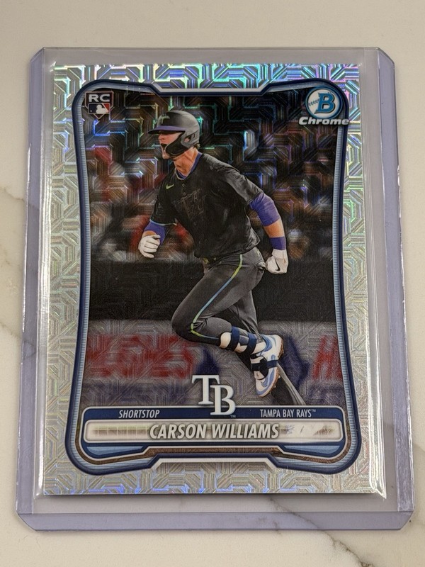 CARSON WILLIAMS RC Mojo Image Variation 1:2,888 Pack Odds Rays – 2026 Bowman