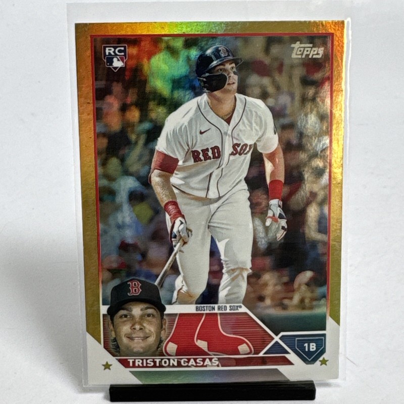 2023 Topps TRISTAN CASAS Rookie Gold Rainbow Foil SP RC #92 Boston Red Sox MINT