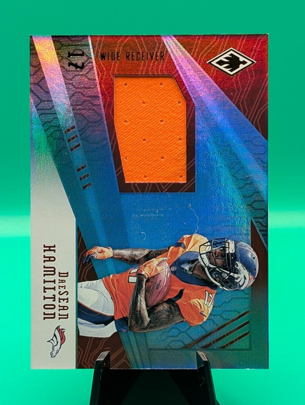 2018 Panini Phoenix DaeSean Hamilton #38 RPS Jumbo Memorabilia /100 DEN Broncos