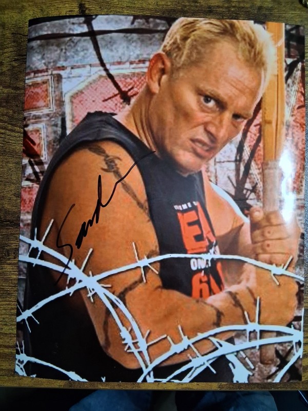 The Sandman ECW Signed 8×10 Photo Excellent Condition Not Graded See Pics