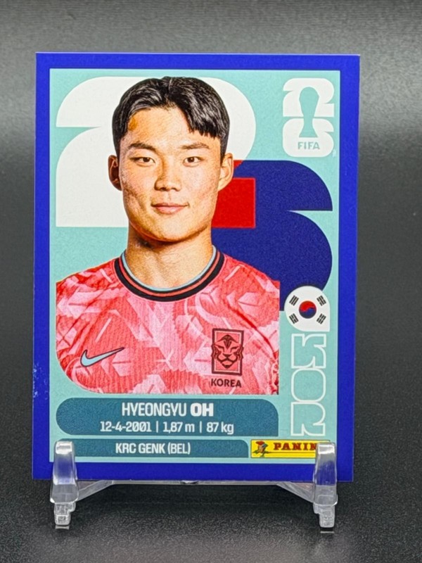 Hyeongyu OH KOR 20 2026 Panini FIFA World Cup Sticker BLUE US Edition