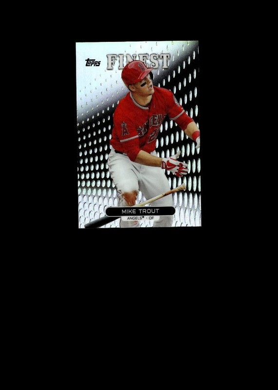 2013 Topps Finest Refractor #1 Mike Trout Los Angeles Angels NM+