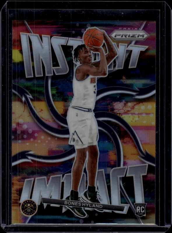 2021-22 Panini Prizm Instant Impact Prizms Silver #6 Bones Hyland Denver Nuggets