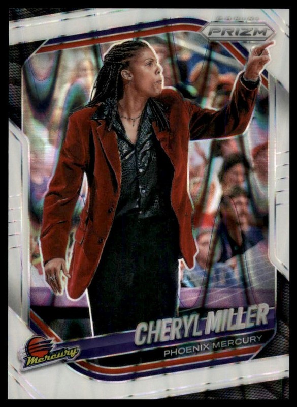 2025 Panini Prizm WNBA #134 Cheryl Miller White Seismic Prizms