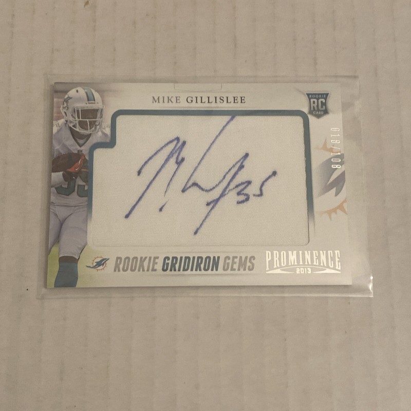 2013 Prominence Mike Gillislee Rookie Jumbo Patch Auto Autograph #18/108