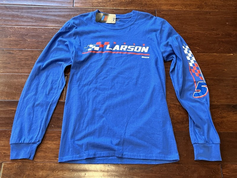 NASCAR Hendrick Motorsport Blue Mens Small #5 Kyle Larson Long Sleeve T Shirt
