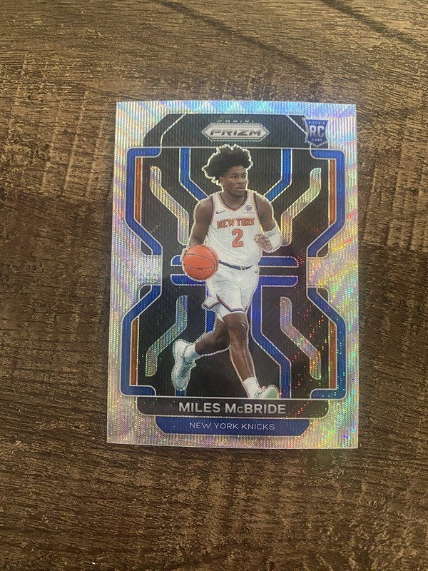 2021-22 Panini Prizm Miles Deuce McBride Rookie RC Silver Wave New York Knicks