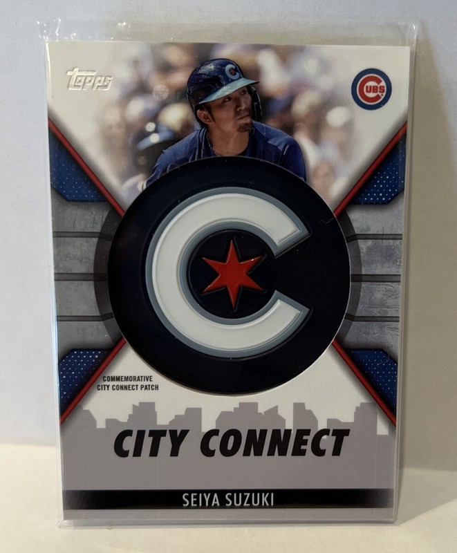 2023 Topps Series 1 – Seiya Suzuki – City Connect Cap Patch – Cubs – CC-SS