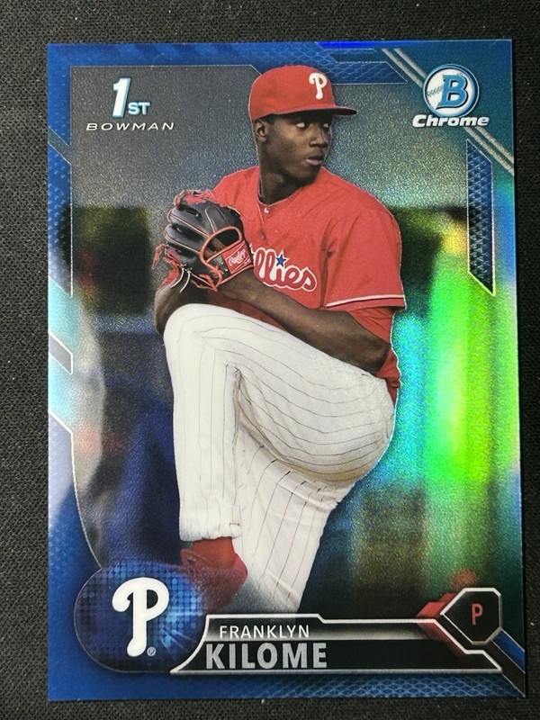 2016 Bowman Chrome Franklyn Kilome Blue Refractor /150 #BCP37 A81