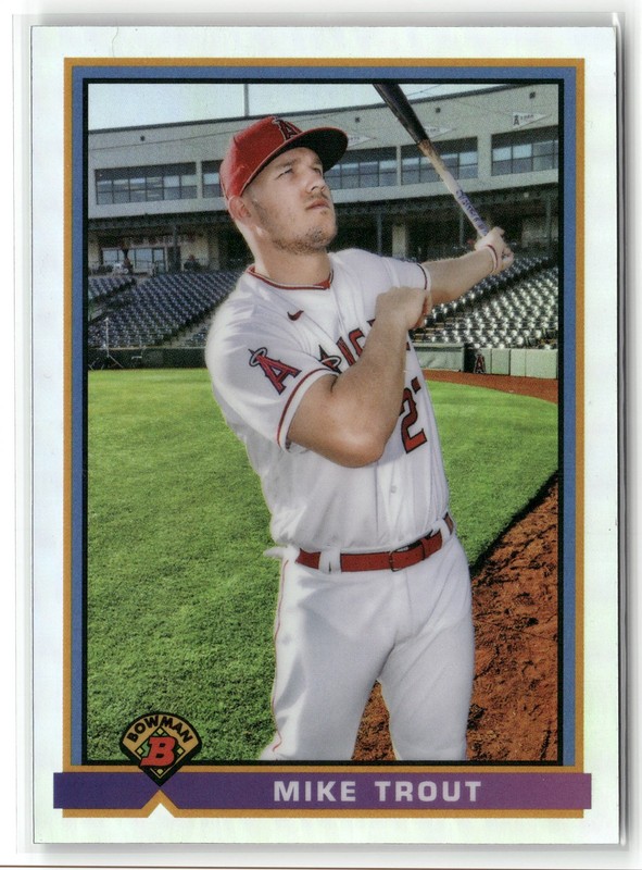 2021 Bowman Mike Trout 1991 Bowman Baseball #91B-MT