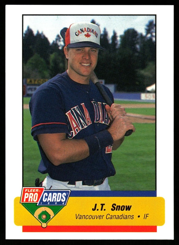 1994 Fleer ProCards J.T. Snow Vancouver Canadians