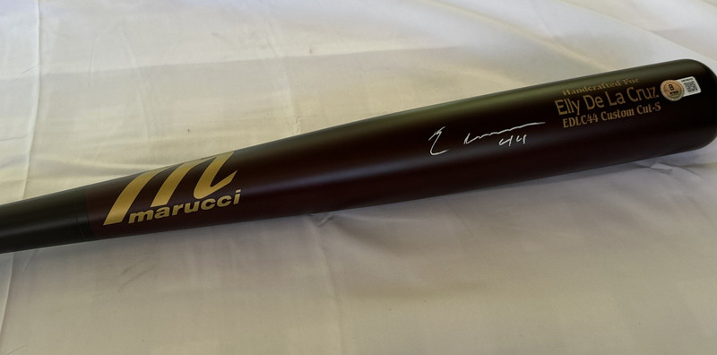 Elly De La Cruz Reds Signed Marucci EDLC44 Player Model Baseball Bat BAS