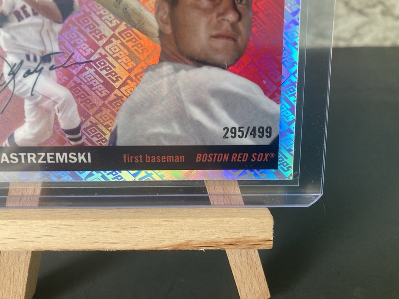 2025 Topps Chrome Platinum #368 Carl Yastrzemski HOF (295/499) Topps Logofractor gallery