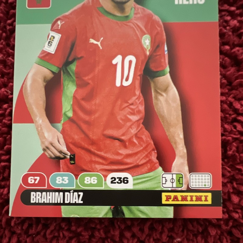 Panini Brahim Díaz Morocco FIFA World Cup 2026 Adrenalyn XL Hero Card #307 gallery