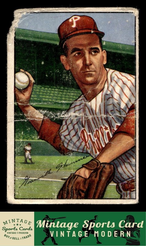 1952 Bowman – Granny Hamner – #35 Philadelphia Phillies
