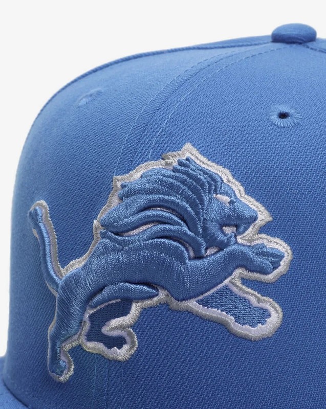 New Era 59FIFTY Detroit Lions Core Men's Fitted Hat Cap Size 7 3/4 Blue NWT gallery