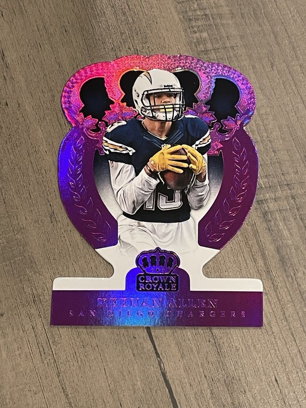 2014 Panini Crown Royale Keenan Allen Purple Holofoil Die Cut 10/25