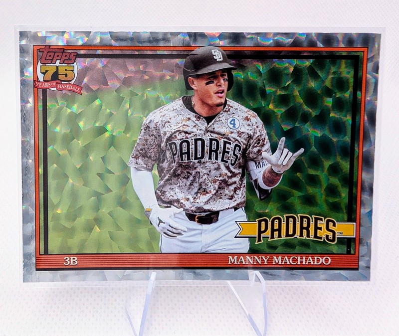 2026 Topps Series 1 – 1991 Topps Manny Machado #T91-23 – Crackleboard Foil