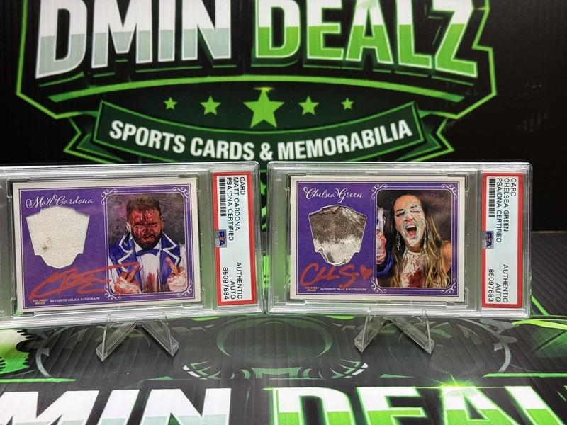 CHELSEA GREEN MATT CARDONA Wedding Blood Autograph Auto Cards WWE /100 PSA RARE