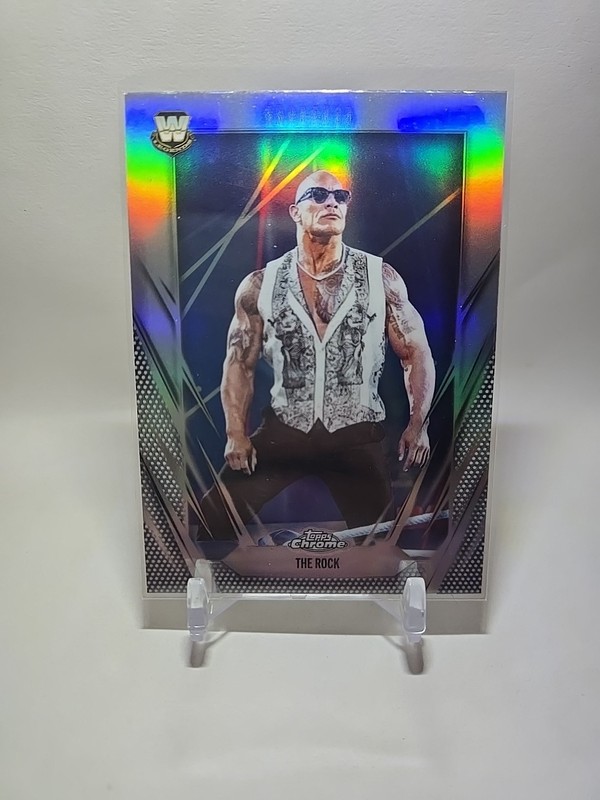 2026 Topps Chrome WWE The Rock #1 Refractor