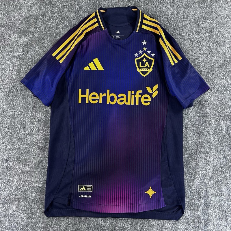 Los Angeles Galaxy Adidas Away 25/26 Purple Jersey Authentic Size Small NWT gallery
