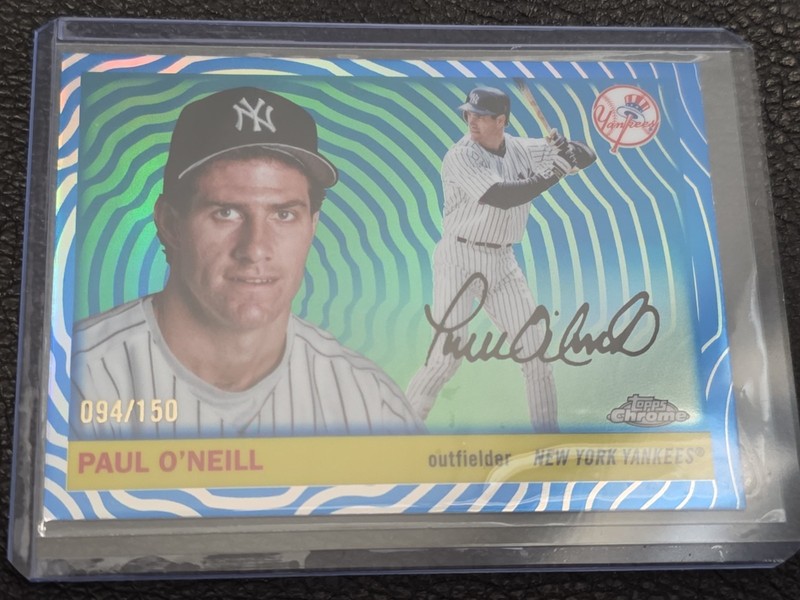 2025 Topps Chrome Platinum Blue Vibrations Refractor /150 #316 Paul O’neill