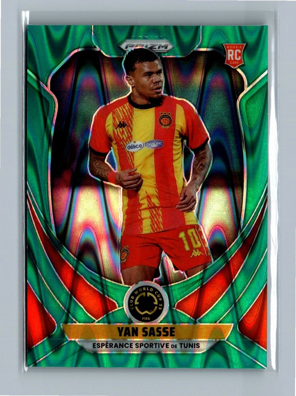 2025 Panini Prizm FIFA Club World Cup #83 Yan Sasse Teal Seismic Prizms #/49