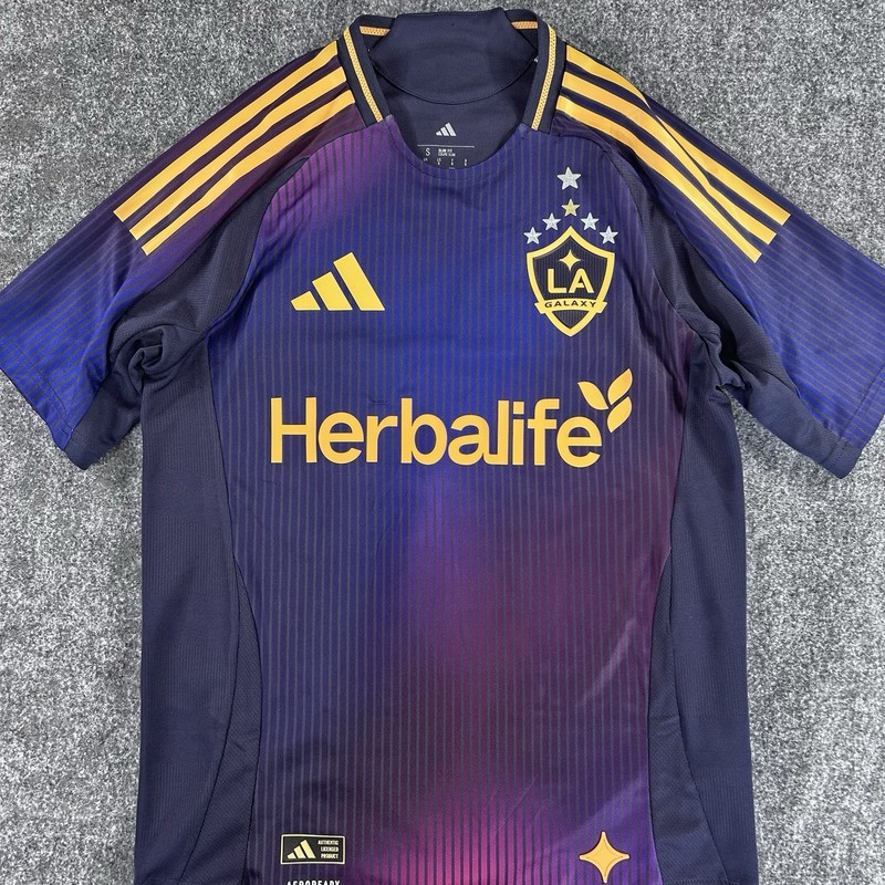 Los Angeles Galaxy Adidas Away 25/26 Purple Jersey Authentic Size Small NWT gallery
