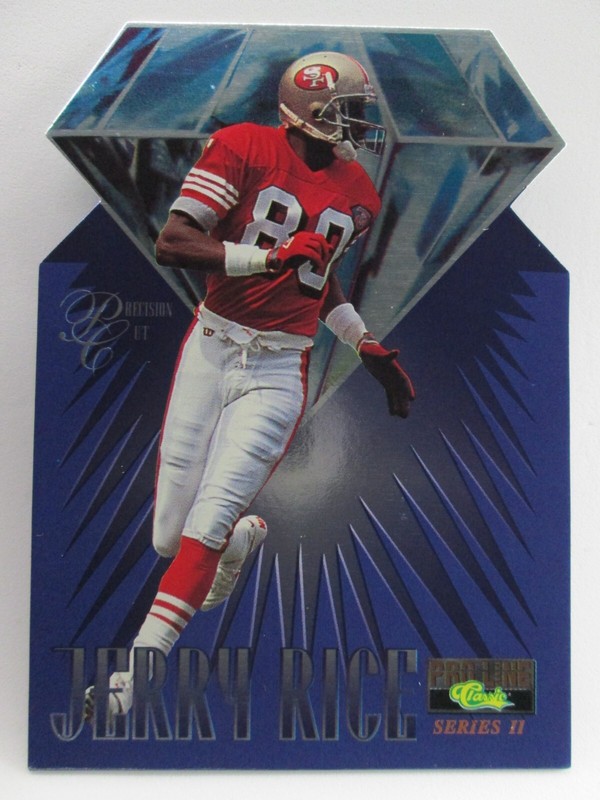 Jerry Rice 1995 Classic Pro-Line Series 2 PRECISION CUTS Die-Cut #P18 /1250 NM
