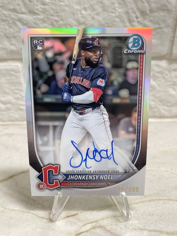 2025 Bowman Chrome Jhonkensy Noel Rookie Auto Refractor /499 #CRA-JN