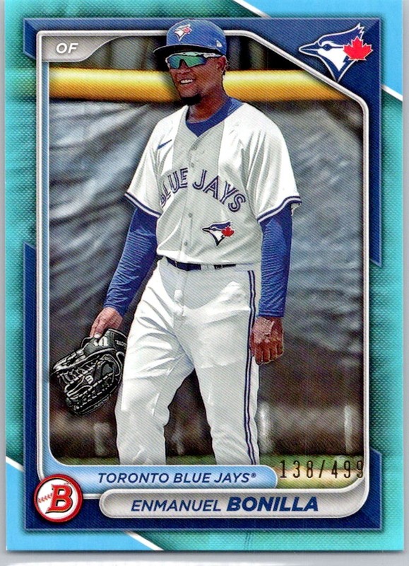 2024 Bowman Prospects Sky Blue #BP-53 Enmanuel Bonilla #/499 Toronto Blue Jays