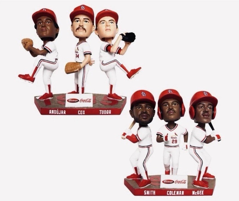 St Louis Cardinals Mystery 1985 Triple Bobbleheads SET OF TWO – 9/5/25 SGA – NIB