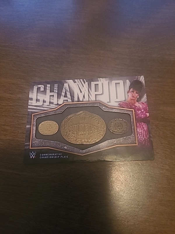 Nice 2018 Topps WWE Sensational Sherri Commemorative Championship Plate #CC-SS