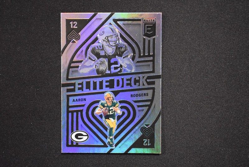 Aaron Rodgers 2021 Panini Donruss Elite Elite Deck #ED18 Holofoil Insert