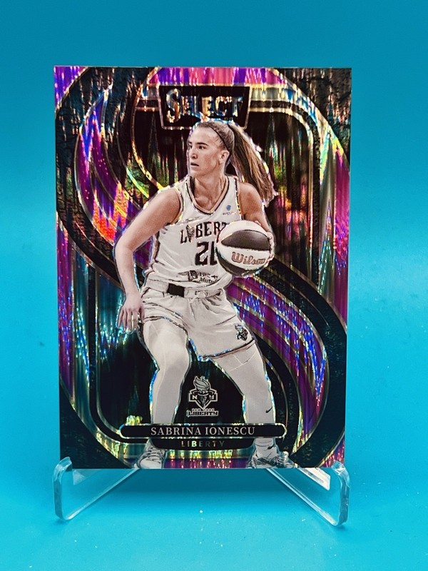 2025 WNBA SELECT Pink Flash Prizm SABRINA IONESCU #108 Premier Level Mint SP