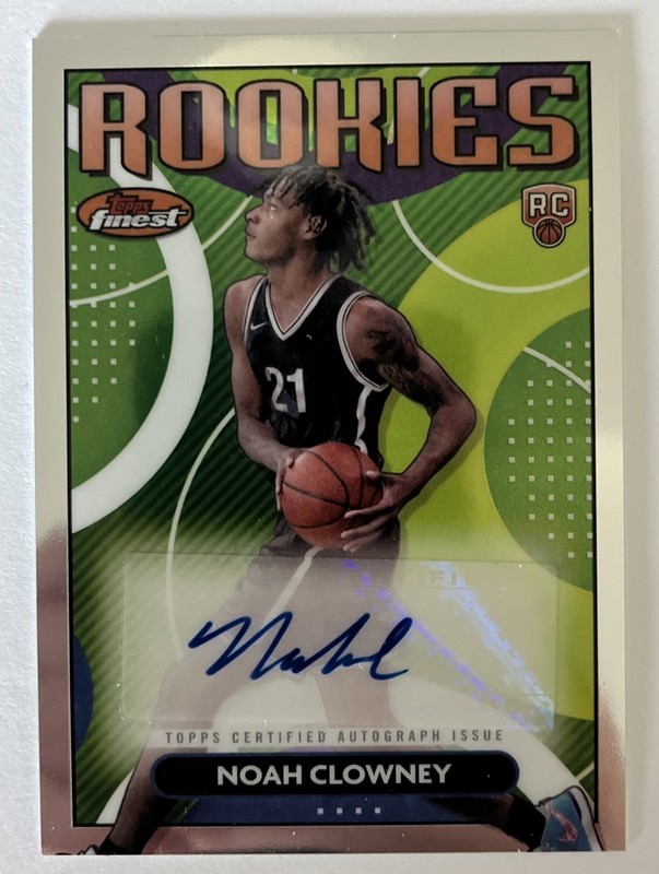 Noah Clowney 2024 Topps Finest Certified Autograph Rookie Issue #RFA-NC RC Auto