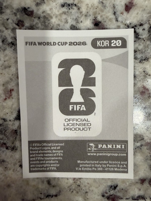 2026 Panini FIFA World Cup Sticker Hyeongyu Oh Blue Sticker KOR20 KOR 20 gallery