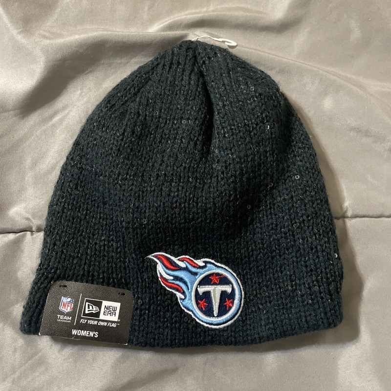 NWT NFL New Era Glistener Tennessee Titans Sequins Cuffless Womens Knit Beanie