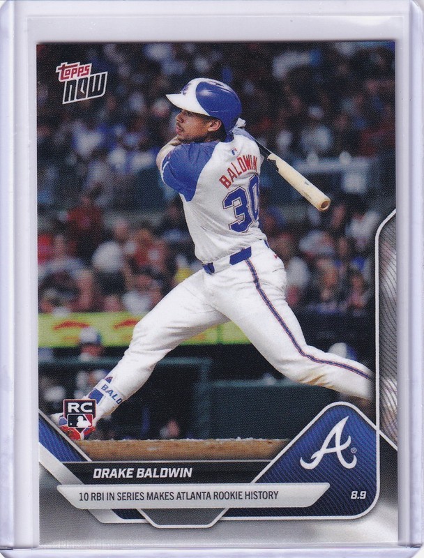 Drake Baldwin RC 10 RBI Series Rookie – 2025 MLB Topps NOW – Card # 540
