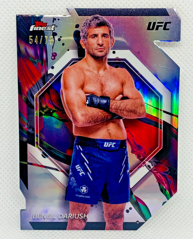 Beneil Dariush 2024 Topps Finest UFC Silver Foil Die Cut SP /75