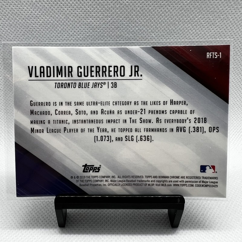 2019 Bowman Chrome Vladimir Guerrero Jr Mojo Ready For The Show RC RFTS-1 gallery