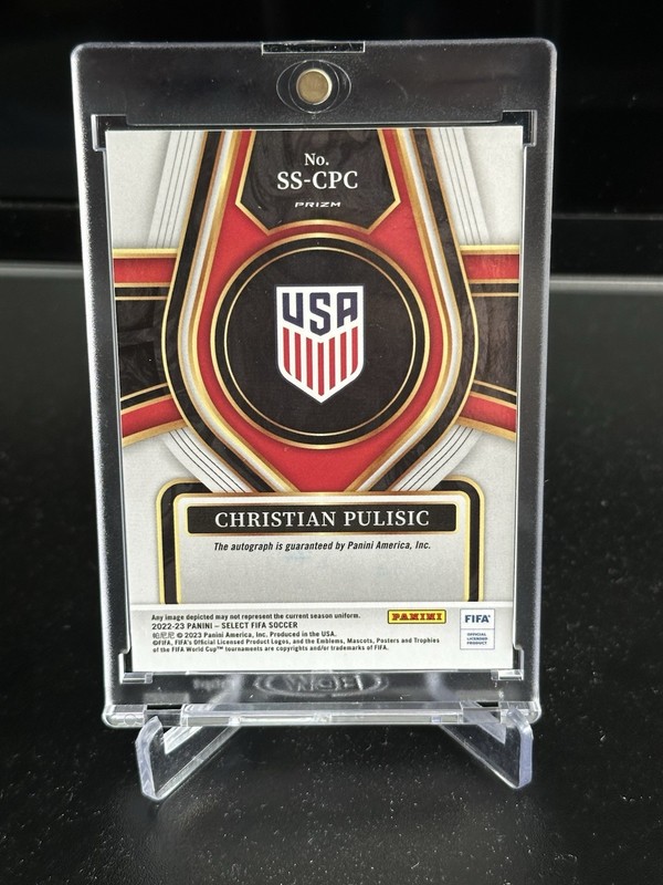 Christian Pulisic Autographed Panini Select Prizm USA Soccer FIFA World Cup Card gallery